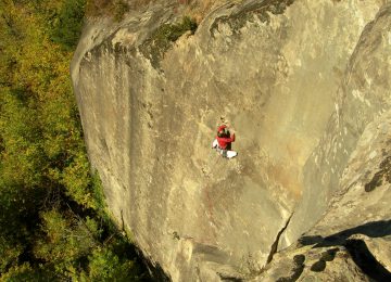 Alpinismo e arrampicata nel Grès d'Annot ©Lionel