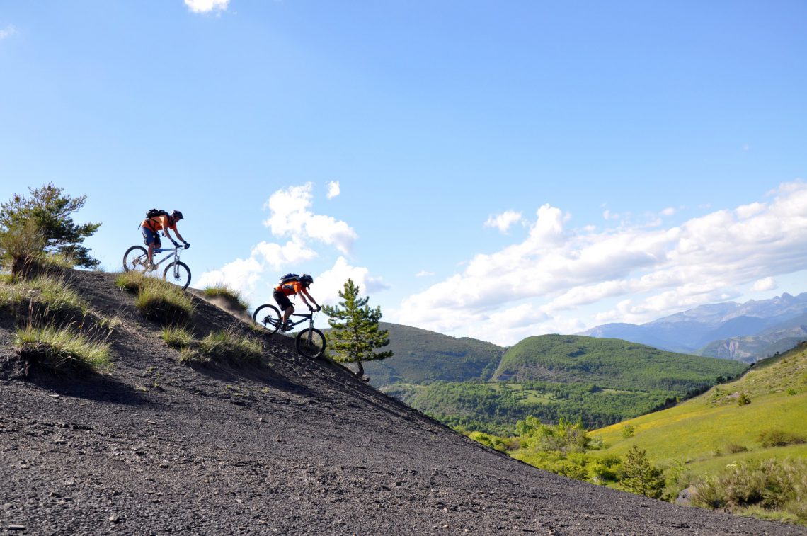 mountain-bike en "terres noires"