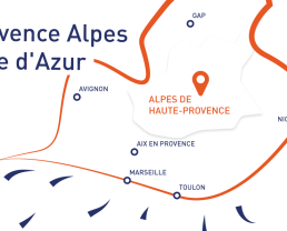 Nel cuore della regione Sud Provence Alpes Côte d'Azur