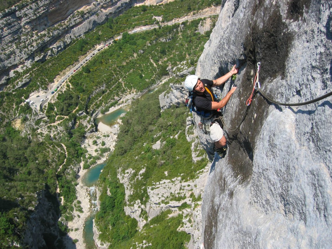 Alpinismo e arrampicata nelle Gorges du Verdon ©Lionel