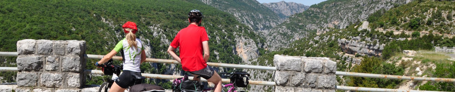 biciclette su la "route des crêtes" Verdon