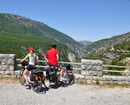 biciclette su la "route des crêtes" Verdon