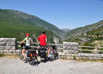 biciclette su la "route des crêtes" Verdon