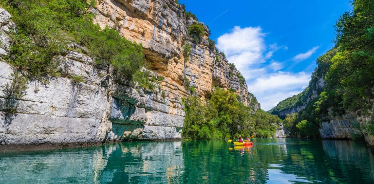 Canoe dans les Gorges de Montpezat ©Teddy Verneuil