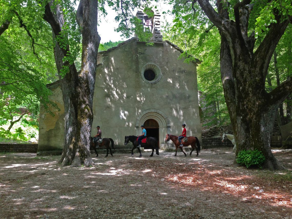 Sport equestri nelle Haute-Provence Luberon montagne de Lure