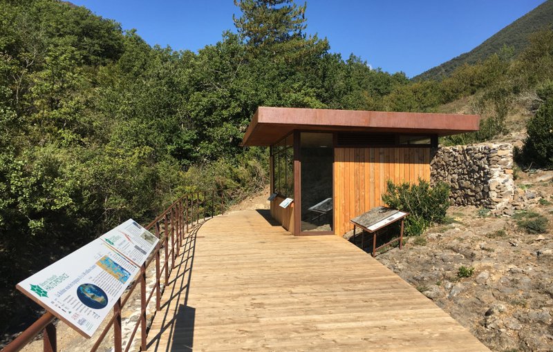 L'ittiosauro di La Robine-sur-Galabre nelle Riserva naturale nazionale geologica di Haute-Provence © MV - CD Alpes de Haute-Provence