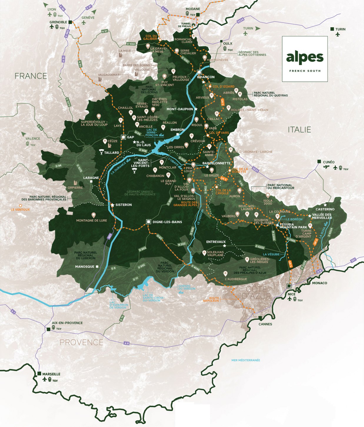 carte marque Alpes French South purealpes 
